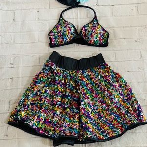 Child’s Small/Medium Multicolored Dance Costume